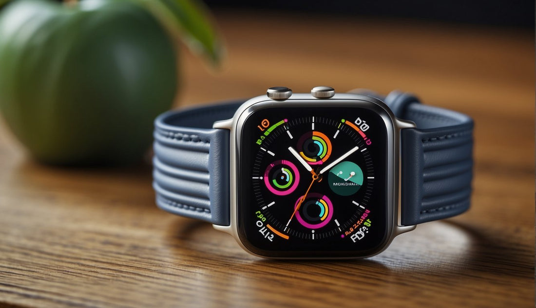 Can You Buy the Apple Watch Without a Band: An Apple Watch displayed on a clean, white surface, with various band options arranged neatly beside it