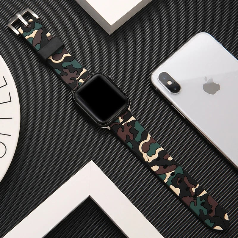 Camouflage Apple Watch Band Green Camo