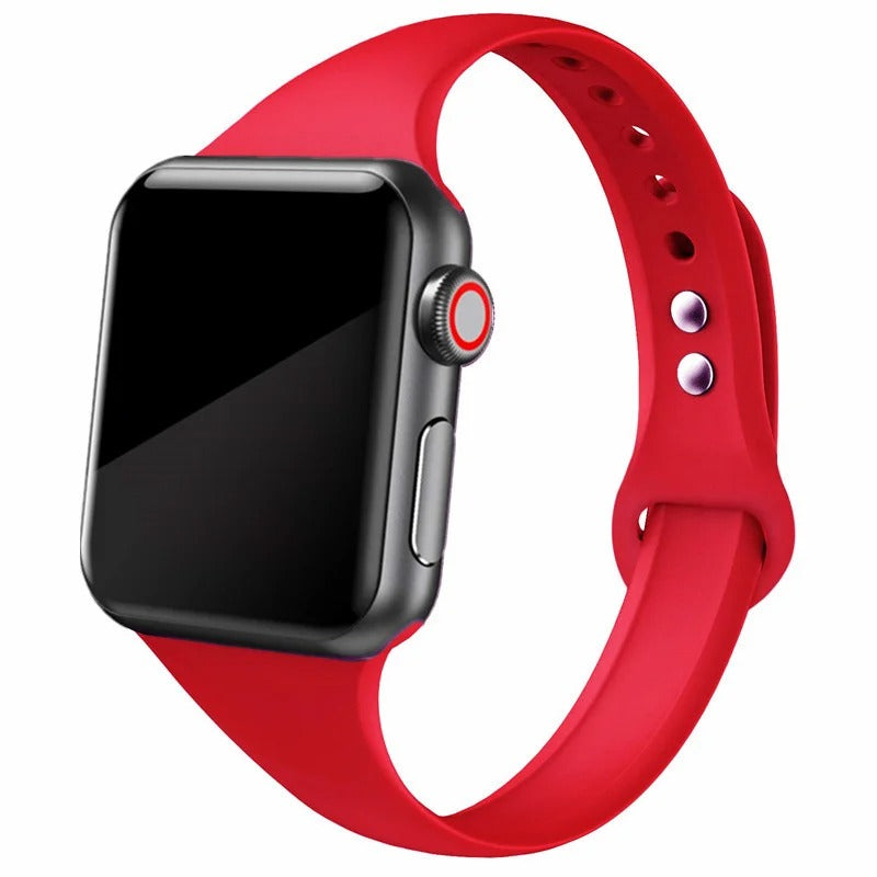 Apple Watch Thin Band in Sunrise Red