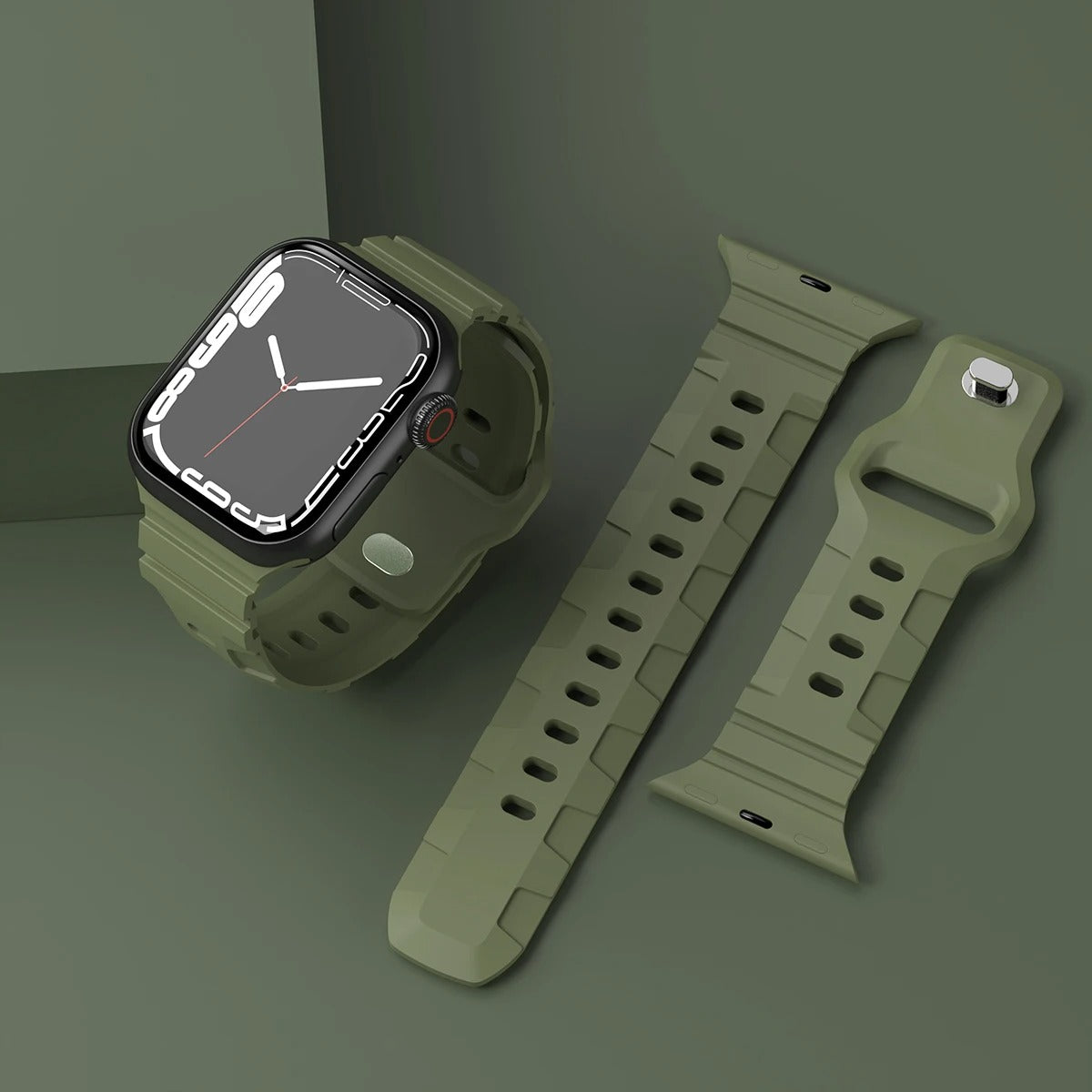 Army Green Apple Watch Band