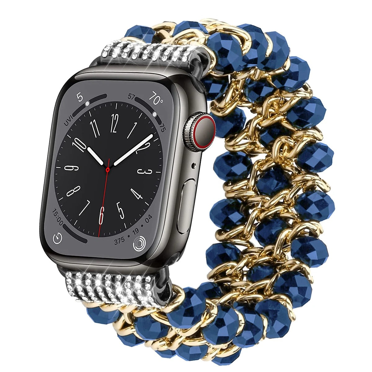 Beaded Apple Watch Band 44mm in Blue
