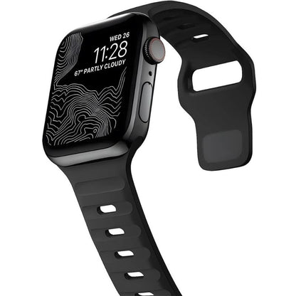 Black Silicone Apple Watch Band