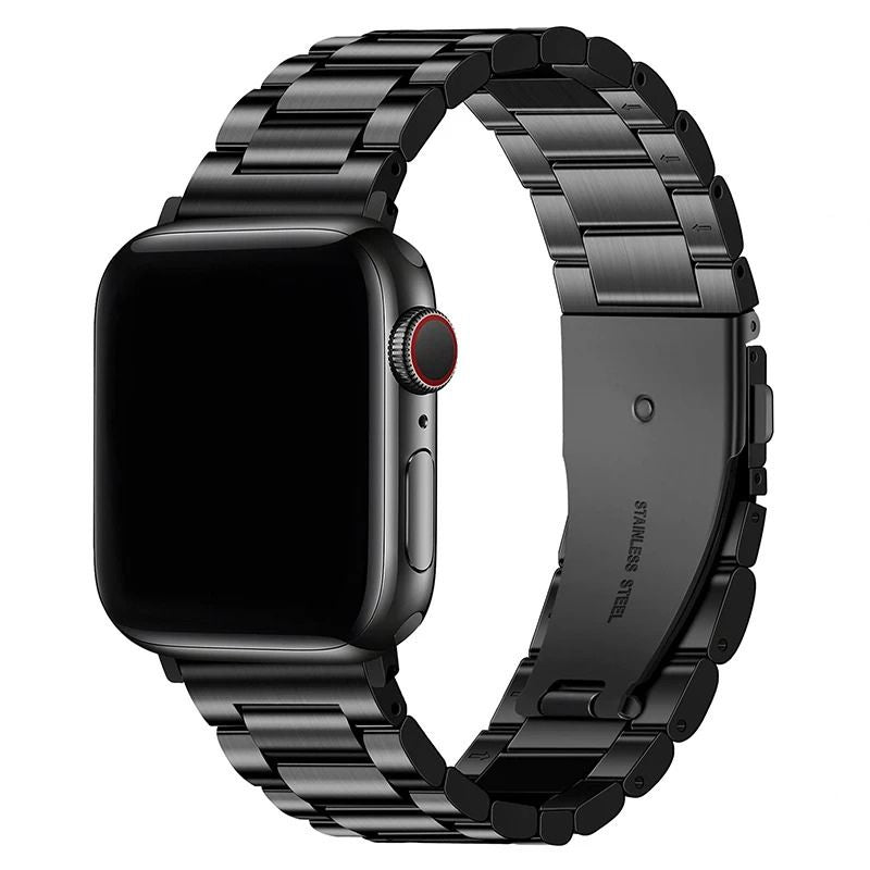 Black Stainless Steel Apple Watch Band