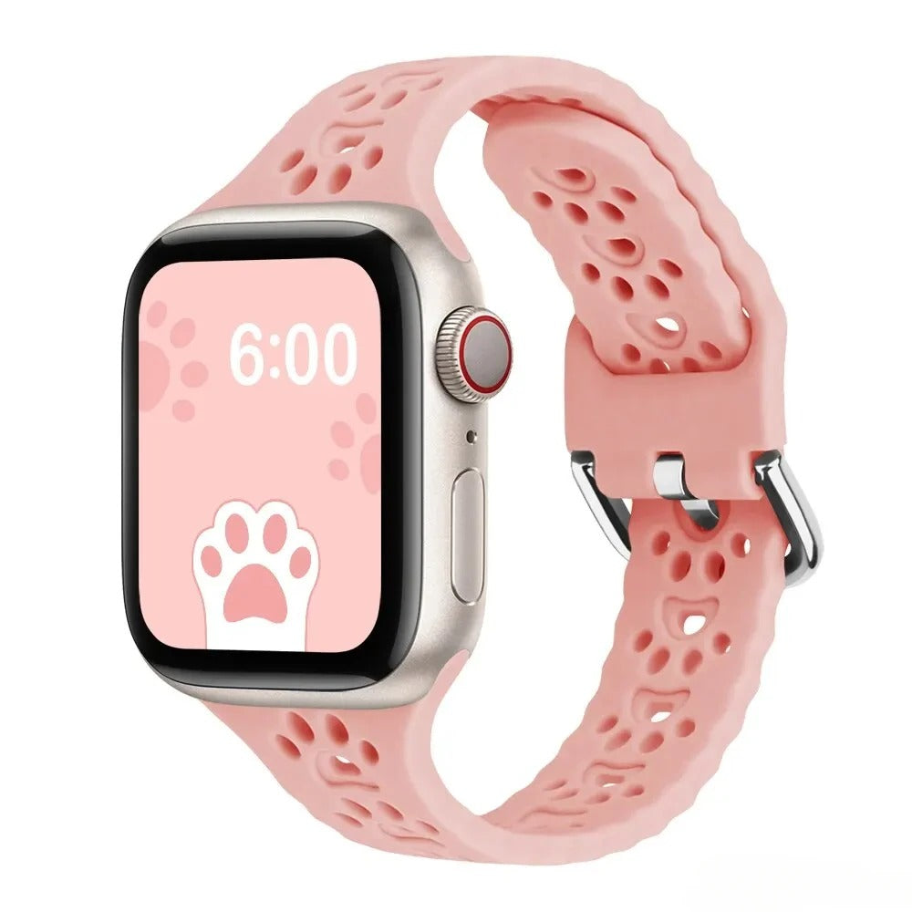 Cat Apple Watch Band in Pink Sand
