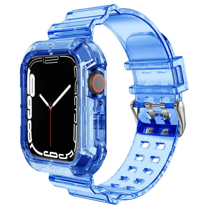 Clear Apple Watch Band in Blue