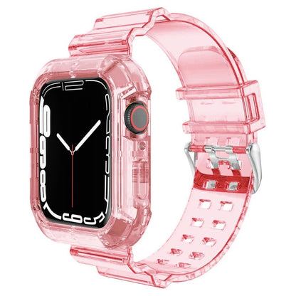Clear Apple Watch Band in Pink