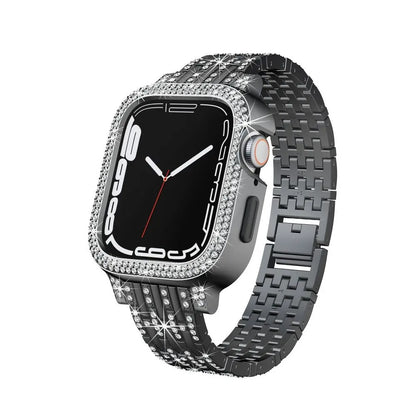 Diamond Apple Watch Band 44mm in Black