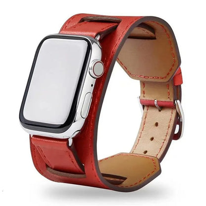 Extra Wide Apple Watch Band in Red