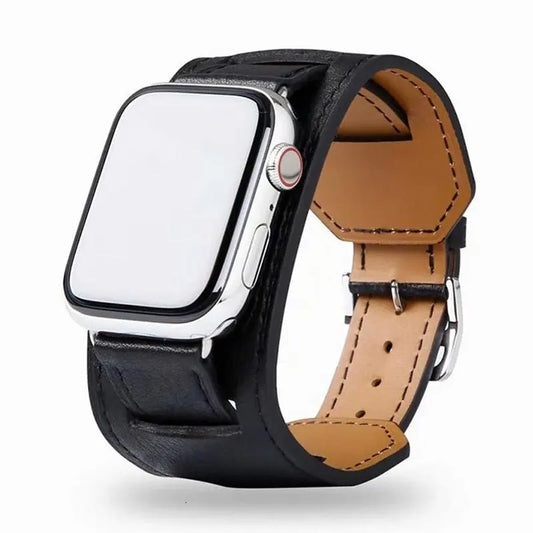 Extra Wide Apple Watch Band in Black