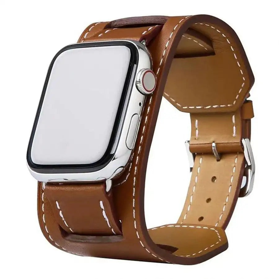 Extra Wide Apple Watch Band in Brown