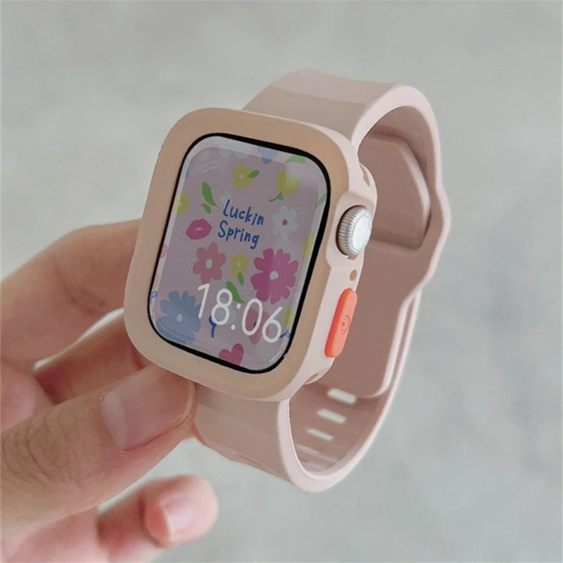 Kids Apple Watch Band in Pink Sand