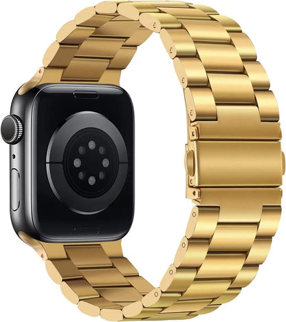 Back of Mens Gold Apple Watch Band