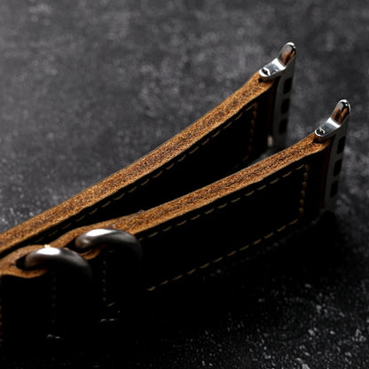 Side Shot of Mens Western Apple Watch Band