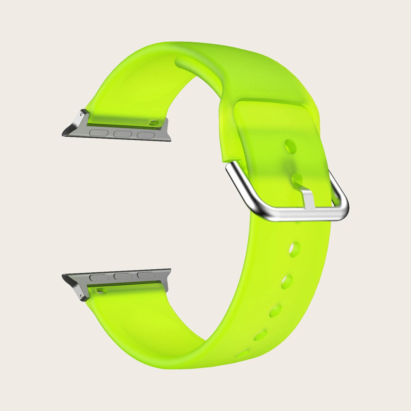 Neon Green Apple Watch Band Separated From Apple Watch