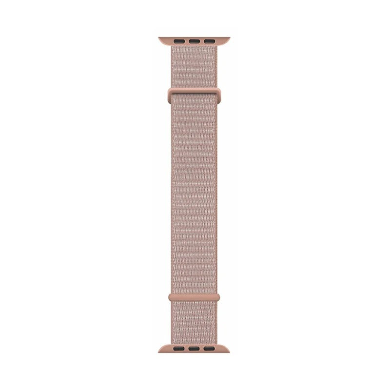 Nylon Apple Watch Band in Pink Sand