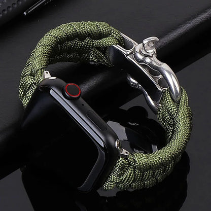 Paracord Apple Watch Band in Green