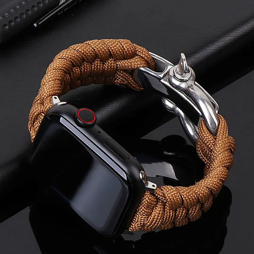 Paracord Apple Watch Band in Brown