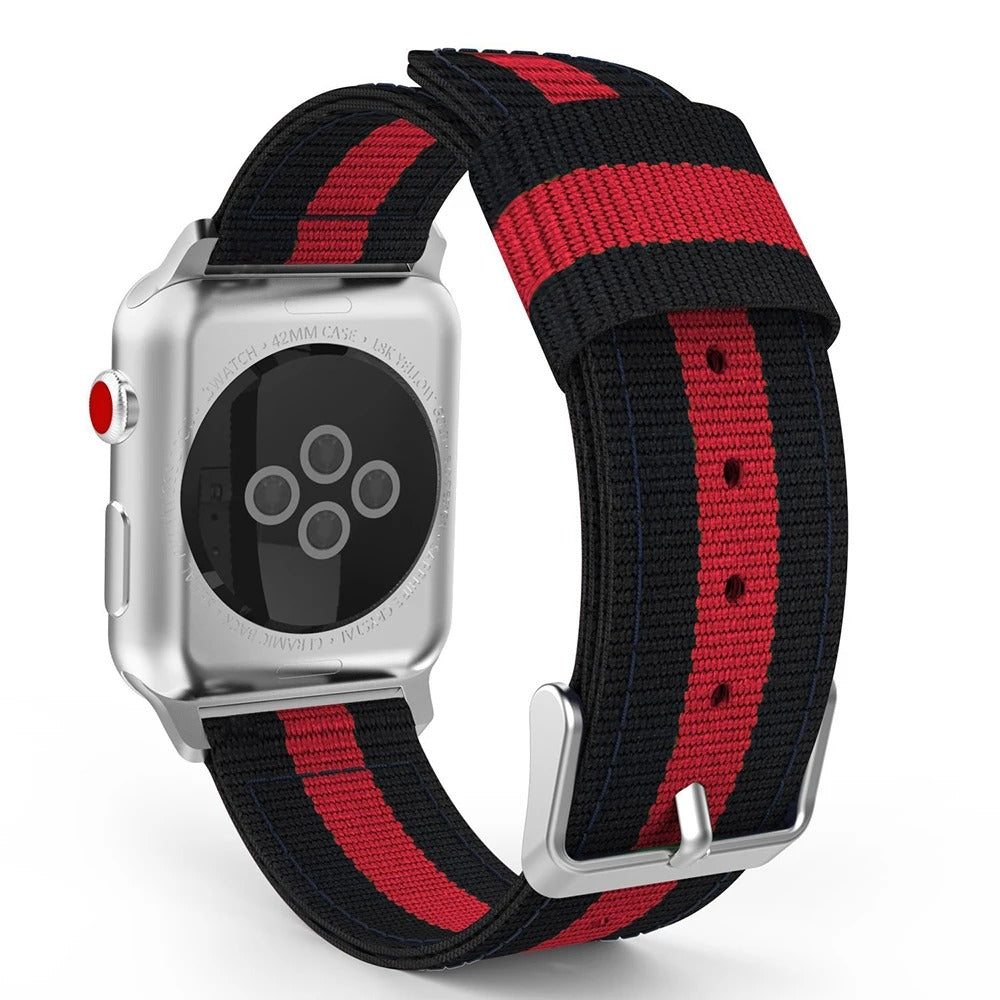 Red and Black Apple Watch Band