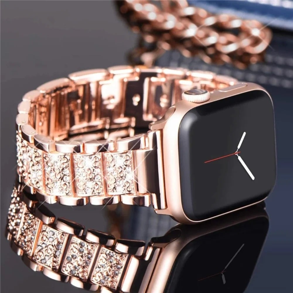 Rose Gold Stainless Steel Apple Watch Band