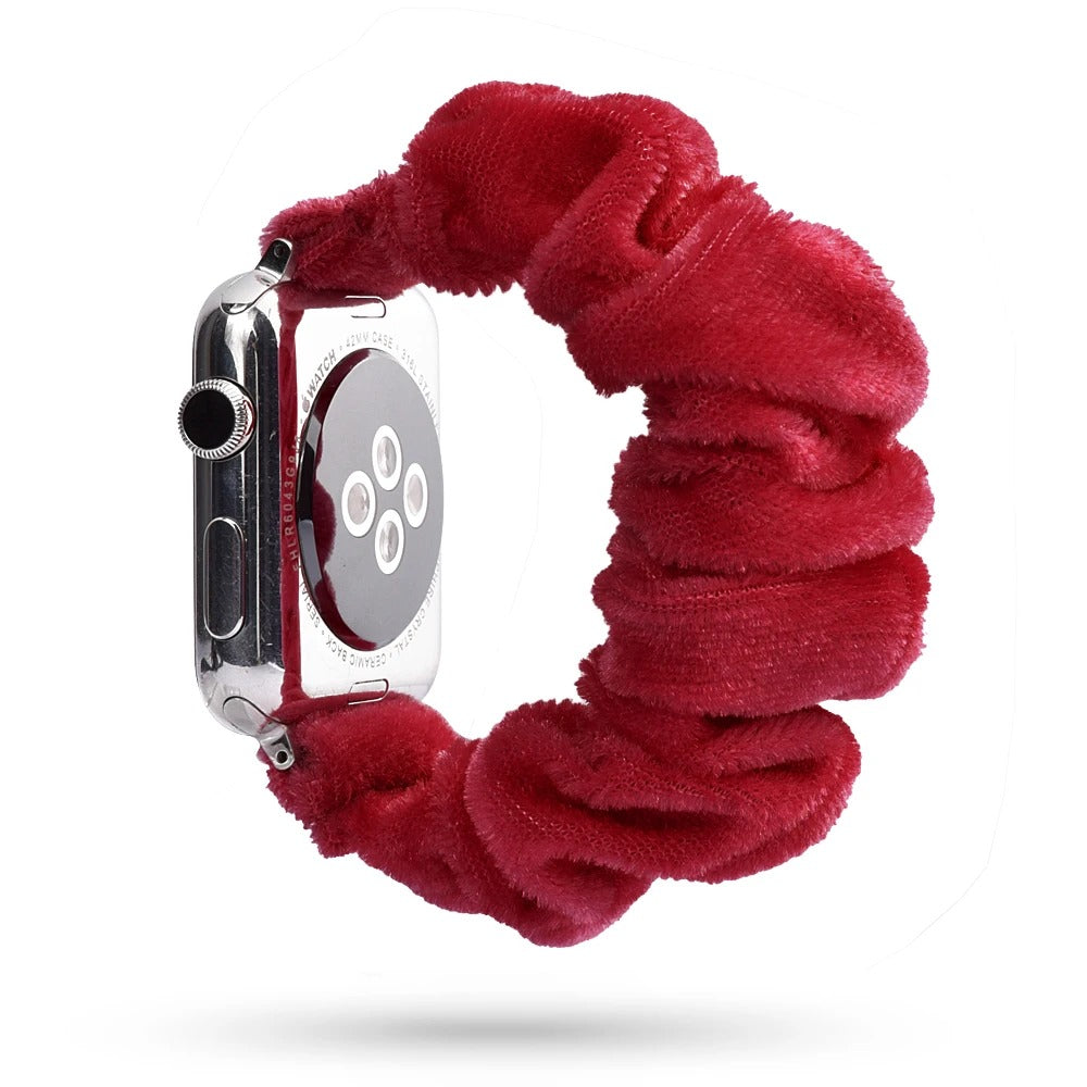 Scrunchie Apple Watch Band in Red