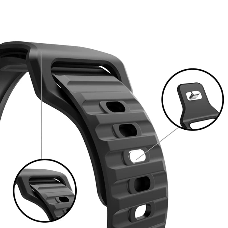 Space Grey Apple Watch Bands With Detailed Graphics
