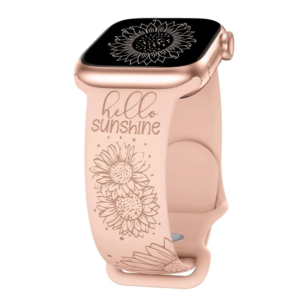 Sunflower Apple Watch Band in Pink Sand