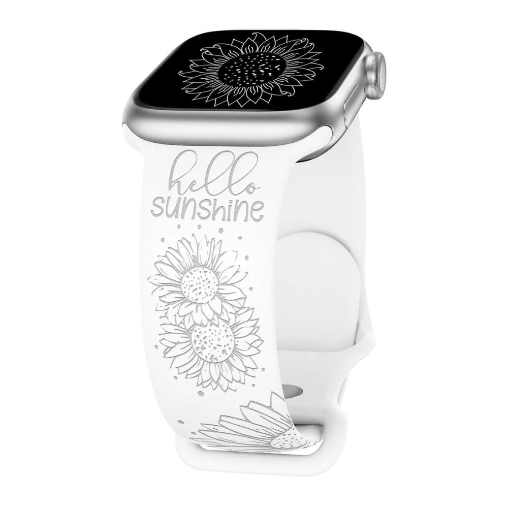 Sunflower Apple Watch Band in Cloud White
