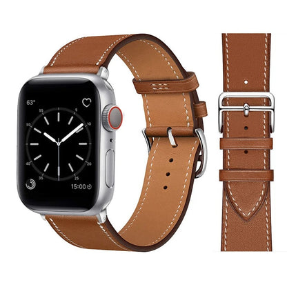Vegan Leather Apple Watch Band in Brown