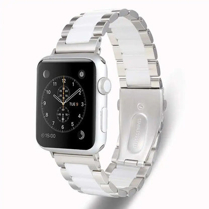 White Ceramic Apple Watch Band