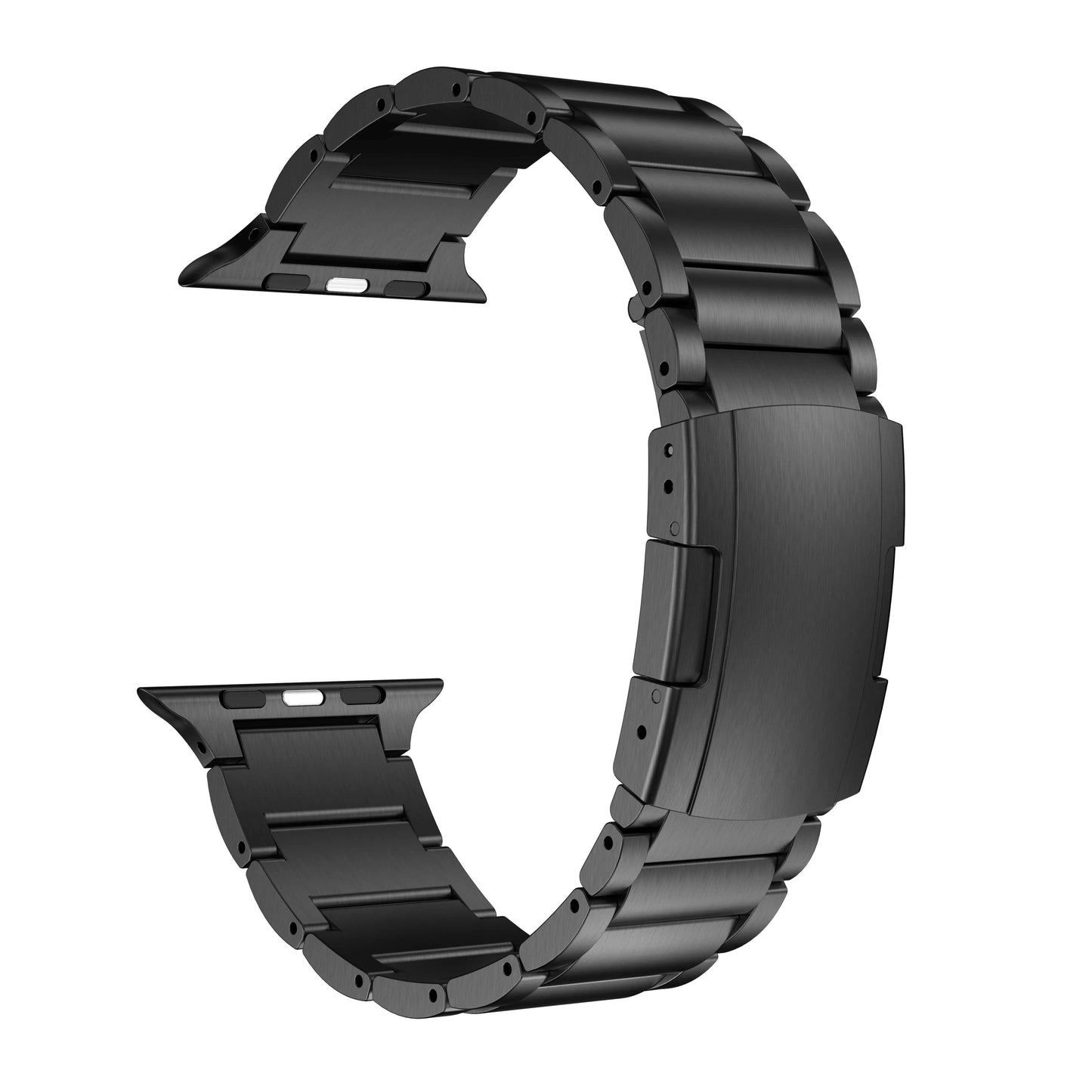 Titanium Apple Watch Band Matte Black Separated From Apple Watch