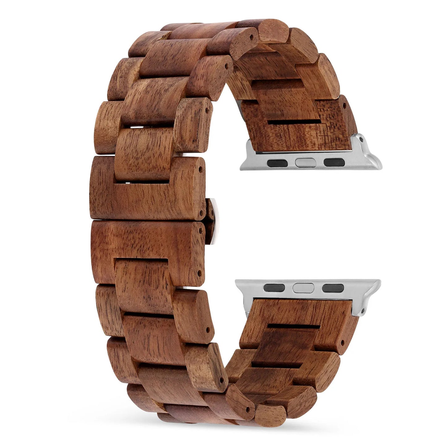 Koa Wood Apple Watch Band Separated From Apple Watch