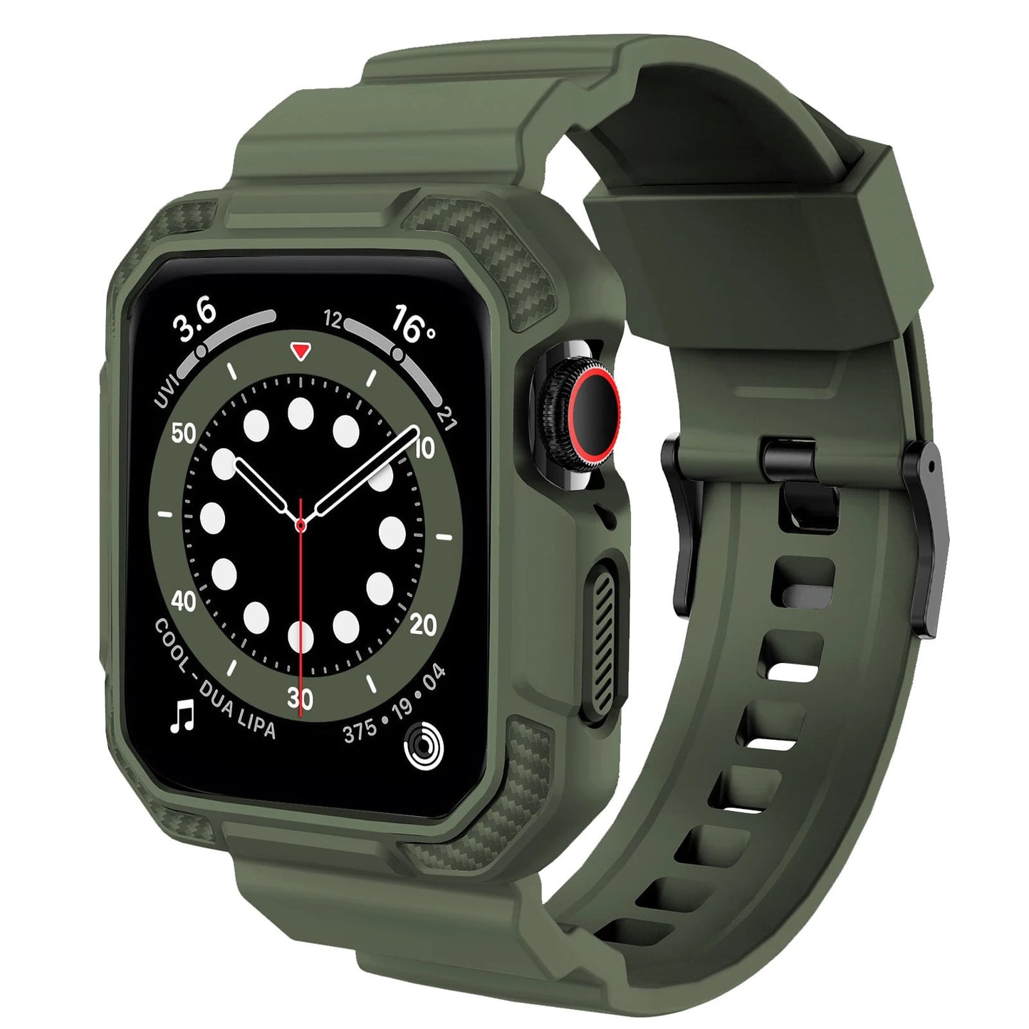 Rugged Apple Watch Band Army Green