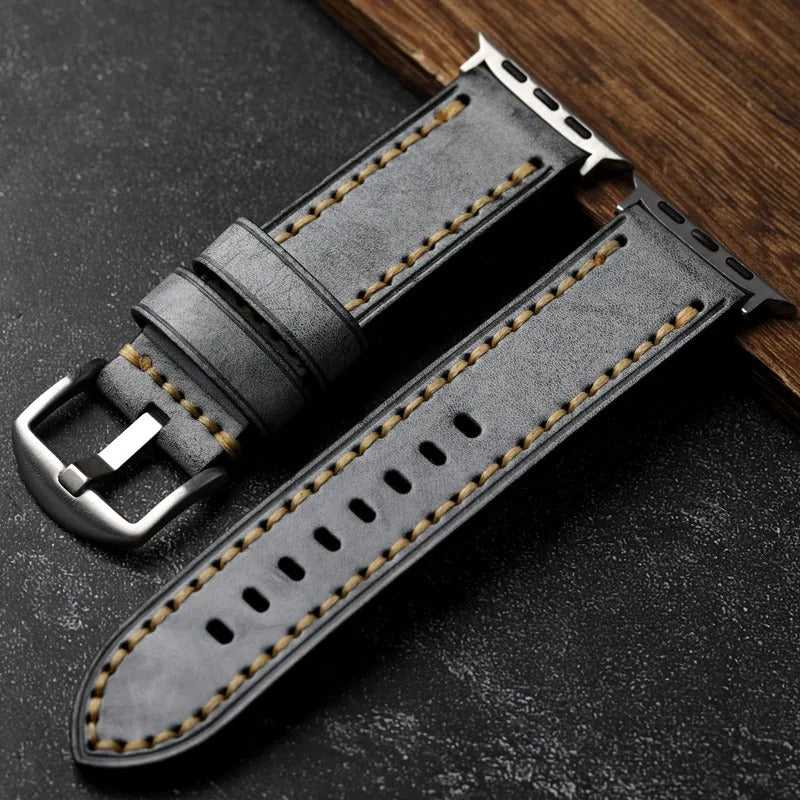 Apple Watch Mens Leather Band